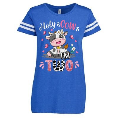 Holy Cow I'm Two 2 Years Old 2nd Birthday Outfit Enza Ladies Jersey Football T-Shirt