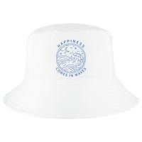 Happiness Comes In Waves Wave Surfer Surf Ocean Beach Lover Cool Comfort Performance Bucket Hat