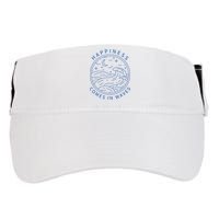 Happiness Comes In Waves Wave Surfer Surf Ocean Beach Lover Adult Drive Performance Visor