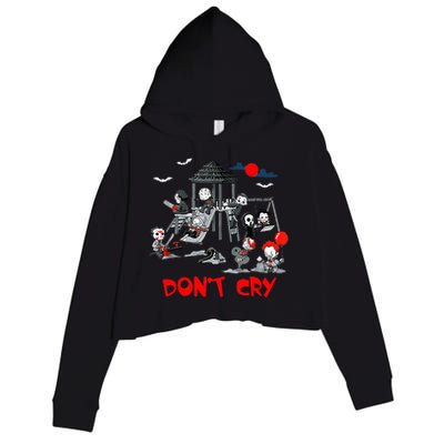 Horror Clubhouse In Park Halloween Costume Gift Crop Fleece Hoodie