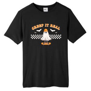 Halloween Creep it Real Ghost Skater Tall Fusion ChromaSoft Performance T-Shirt