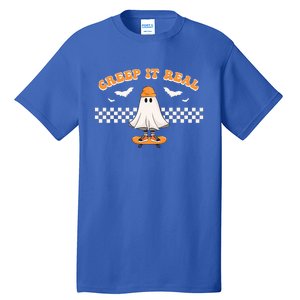 Halloween Creep it Real Ghost Skater Tall T-Shirt