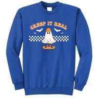 Halloween Creep it Real Ghost Skater Tall Sweatshirt