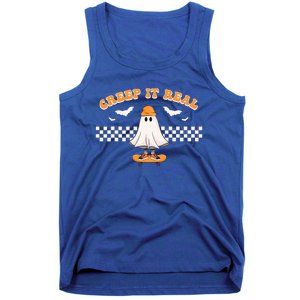 Halloween Creep it Real Ghost Skater Tank Top