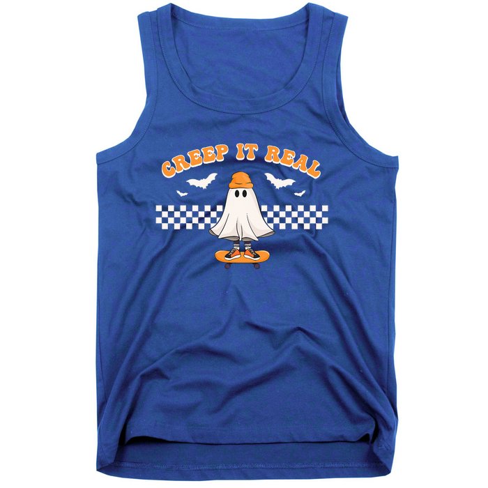 Halloween Creep it Real Ghost Skater Tank Top