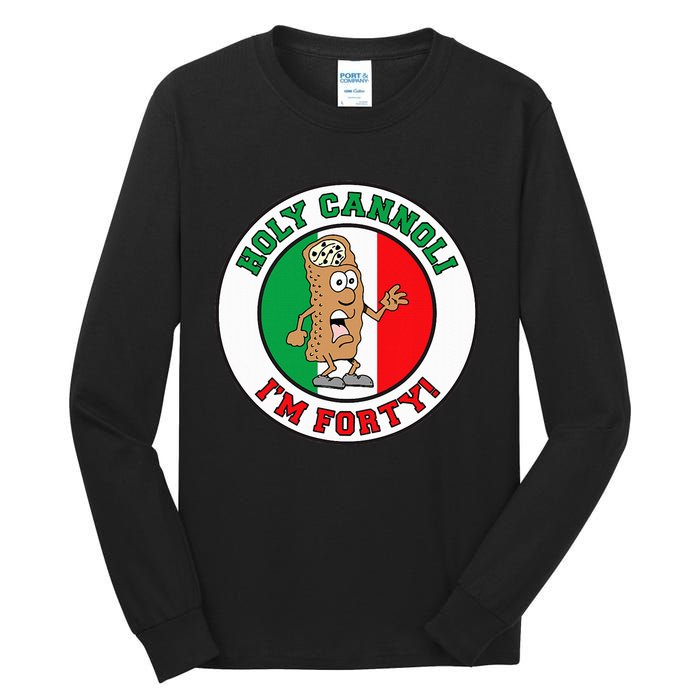 Holy Cannoli IM Forty Italian Flag Colors Tall Long Sleeve T-Shirt