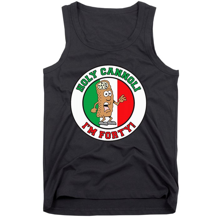 Holy Cannoli IM Forty Italian Flag Colors Tank Top