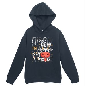 Holy Cow I'm Twelve 12 Year Old Cow Farm Theme 12th Birthday Urban Pullover Hoodie