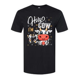 Holy Cow I'm Twelve 12 Year Old Cow Farm Theme 12th Birthday Softstyle CVC T-Shirt