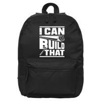 Hammer Carpenter I Can Build That Woodworking 16 in Basic Backpack