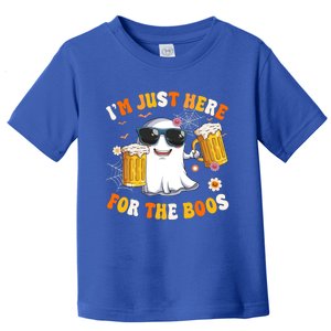 Halloween Costumes Im Just Here For The Boos Beer Groovy Gift Toddler T-Shirt