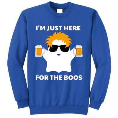 Halloween Costumes Im Just Here For The Boos Ghost Beer Gift Sweatshirt