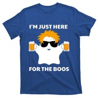 Halloween Costumes Im Just Here For The Boos Ghost Beer Gift T-Shirt