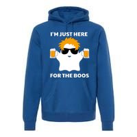 Halloween Costumes Im Just Here For The Boos Ghost Beer Gift Premium Hoodie