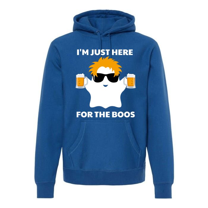 Halloween Costumes Im Just Here For The Boos Ghost Beer Gift Premium Hoodie