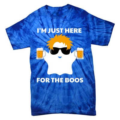 Halloween Costumes Im Just Here For The Boos Ghost Beer Gift Tie-Dye T-Shirt