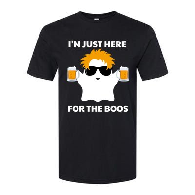 Halloween Costumes Im Just Here For The Boos Ghost Beer Gift Softstyle CVC T-Shirt