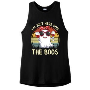 Halloween Costumes Im Just Here For The Boos Beer Cute Gift Ladies PosiCharge Tri-Blend Wicking Tank