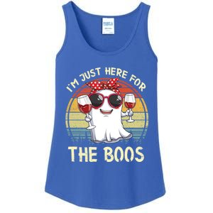 Halloween Costumes Im Just Here For The Boos Beer Cute Gift Ladies Essential Tank