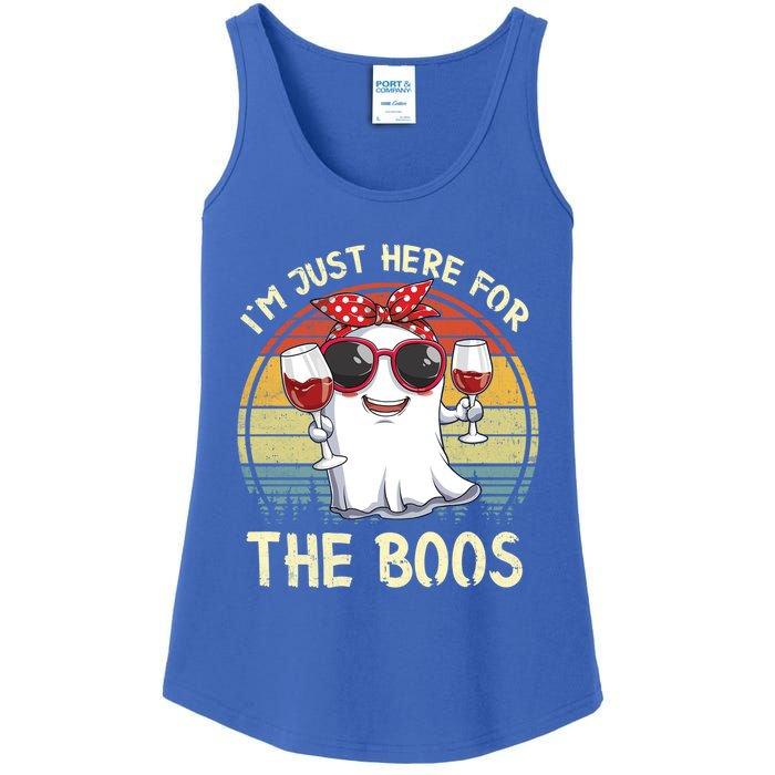 Halloween Costumes Im Just Here For The Boos Beer Cute Gift Ladies Essential Tank