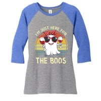 Halloween Costumes Im Just Here For The Boos Beer Cute Gift Women's Tri-Blend 3/4-Sleeve Raglan Shirt