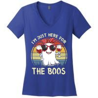 Halloween Costumes Im Just Here For The Boos Beer Cute Gift Women's V-Neck T-Shirt