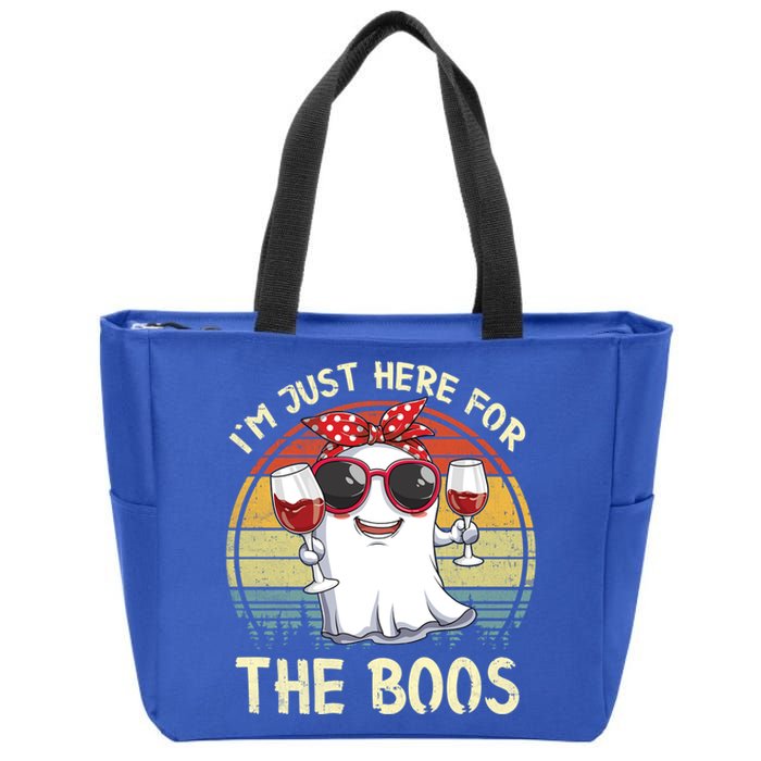 Halloween Costumes Im Just Here For The Boos Beer Cute Gift Zip Tote Bag