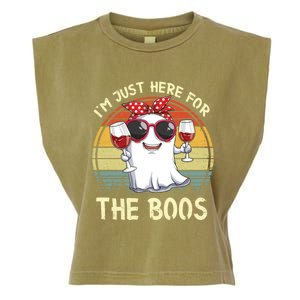 Halloween Costumes Im Just Here For The Boos Beer Cute Gift Garment-Dyed Women's Muscle Tee