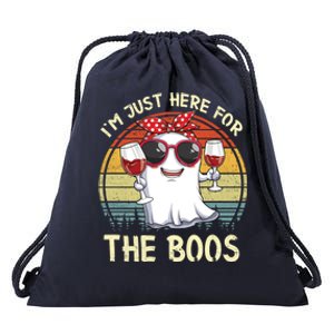 Halloween Costumes Im Just Here For The Boos Beer Cute Gift Drawstring Bag