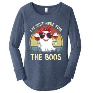 Halloween Costumes Im Just Here For The Boos Beer Cute Gift Women's Perfect Tri Tunic Long Sleeve Shirt