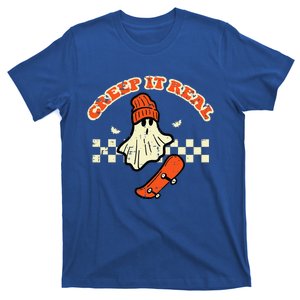 Halloween Creep It Real Ghost Skater Costume T-Shirt