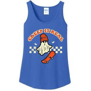 Halloween Creep It Real Ghost Skater Costume Ladies Essential Tank