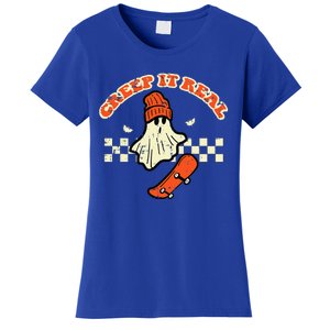 Halloween Creep It Real Ghost Skater Costume Women's T-Shirt