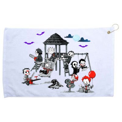 Horror Clubhouse In Park Halloween Grommeted Golf Towel