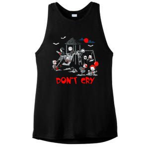 Horror Clubhouse In Park Halloween Costume Gift Ladies PosiCharge Tri-Blend Wicking Tank