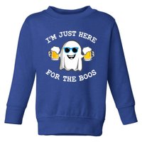 Halloween Costumes Im Just Here For The Boos Beer Gift Toddler Sweatshirt