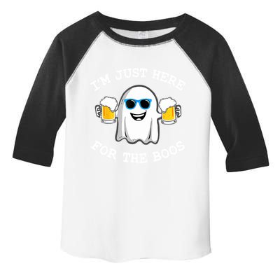 Halloween Costumes Im Just Here For The Boos Beer Gift Toddler Fine Jersey T-Shirt