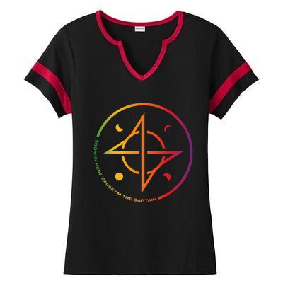 Hongjoong Captain Insignia Atiny Kpop Fan Ladies Halftime Notch Neck Tee