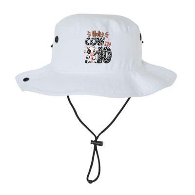 Holy Cow I'm 10 Birthday 10th Cow Farm Animals Bday Legacy Cool Fit Booney Bucket Hat