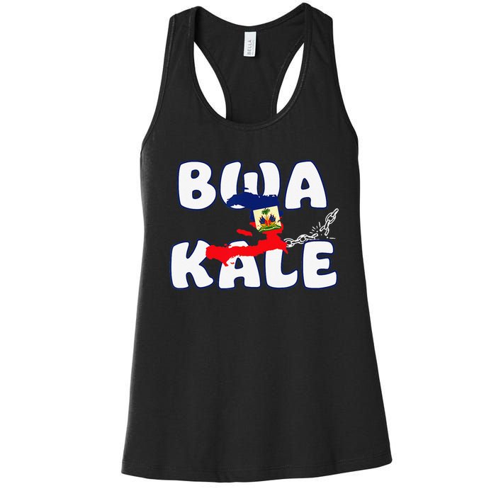 Haitian Creole Independence Patriotic Haiti 1804 Bwa Kale Women's Racerback Tank