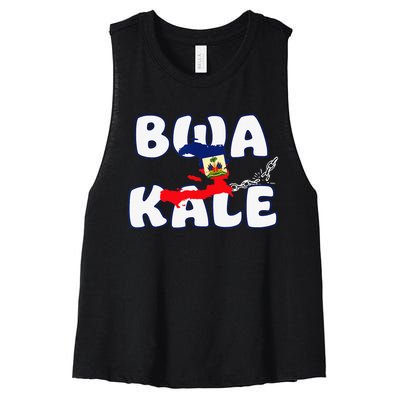 Haitian Creole Independence Patriotic Haiti 1804 Bwa Kale Women's Racerback Cropped Tank