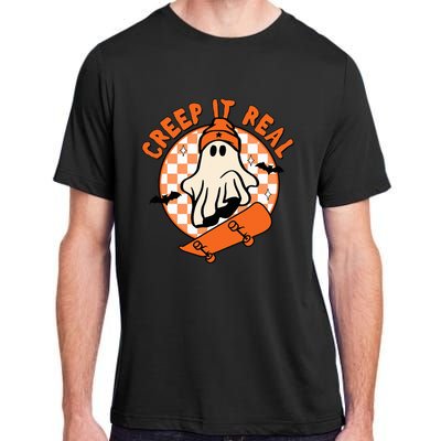 Halloween Creep It Real Ghost Boy Fall Season Adult ChromaSoft Performance T-Shirt