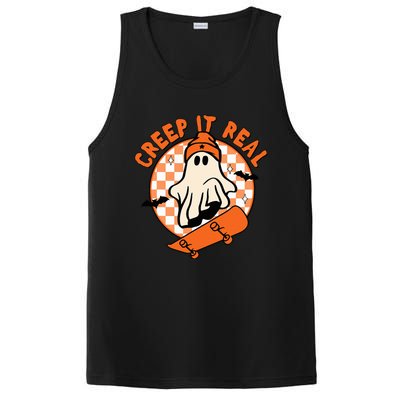 Halloween Creep It Real Ghost Boy Fall Season PosiCharge Competitor Tank