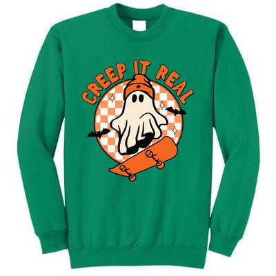 Halloween Creep It Real Ghost Boy Fall Season Sweatshirt