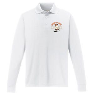 Halloween Creep It Real Ghost Halloween Spooky Performance Long Sleeve Polo