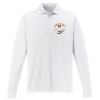 Halloween Creep It Real Ghost Halloween Spooky Performance Long Sleeve Polo