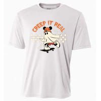 Halloween Creep It Real Ghost Halloween Spooky Cooling Performance Crew T-Shirt