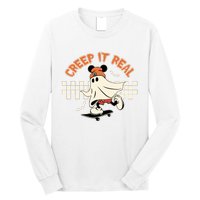 Halloween Creep It Real Ghost Halloween Spooky Long Sleeve Shirt