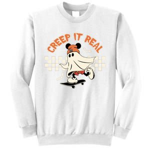 Halloween Creep It Real Ghost Halloween Spooky Sweatshirt