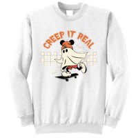 Halloween Creep It Real Ghost Halloween Spooky Sweatshirt